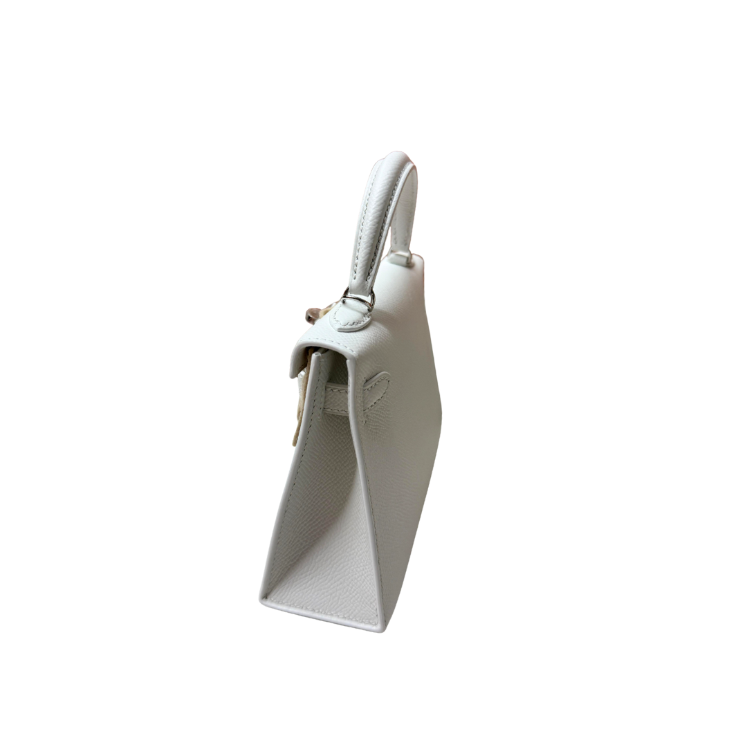 Kelly 20 new white epsom phw