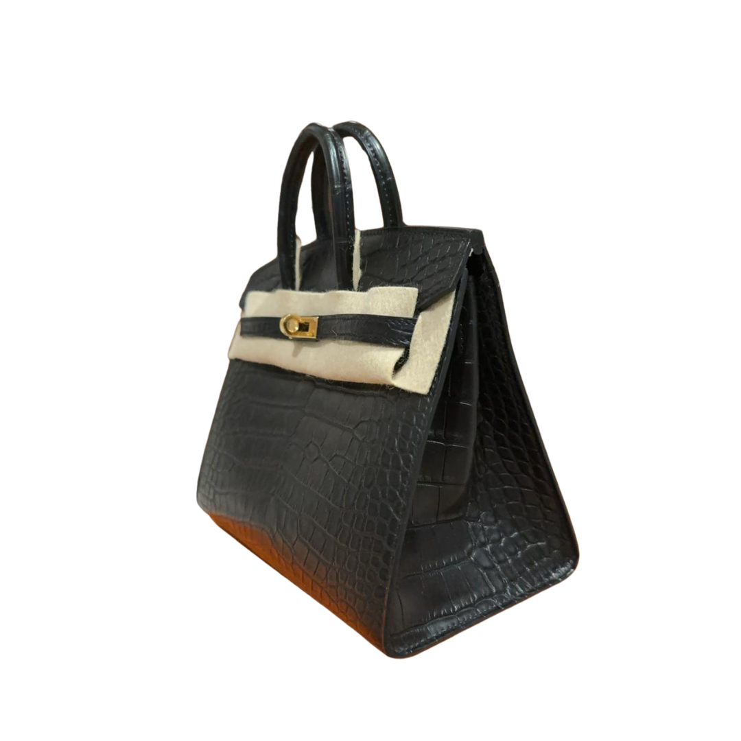 B25 Sellier black matte ghw alligator