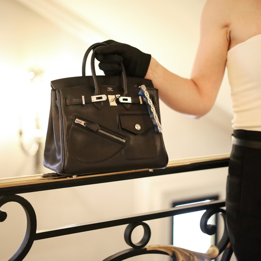 Hermès Birkin 25 Rock Noir Palladium Hardware