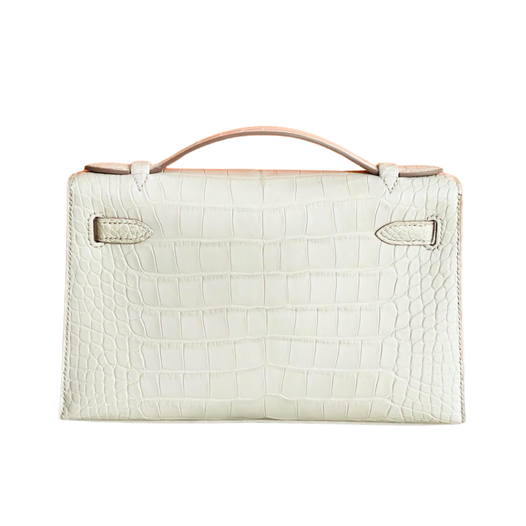 Kelly Pochette beton phw matte alligator