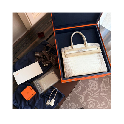 Birkin 30 himalaya diamond hardware niloticus