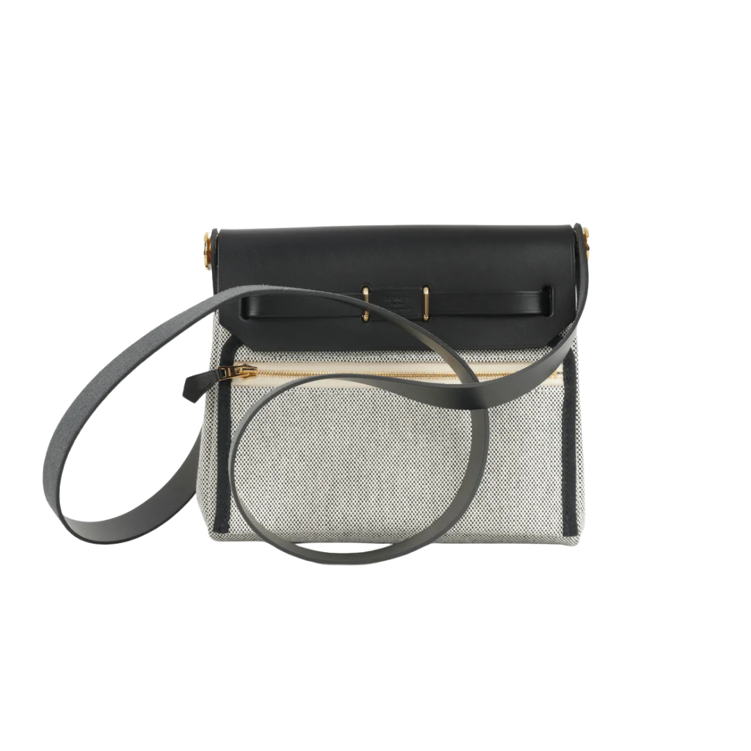 Mini Herbag black toile ghw
