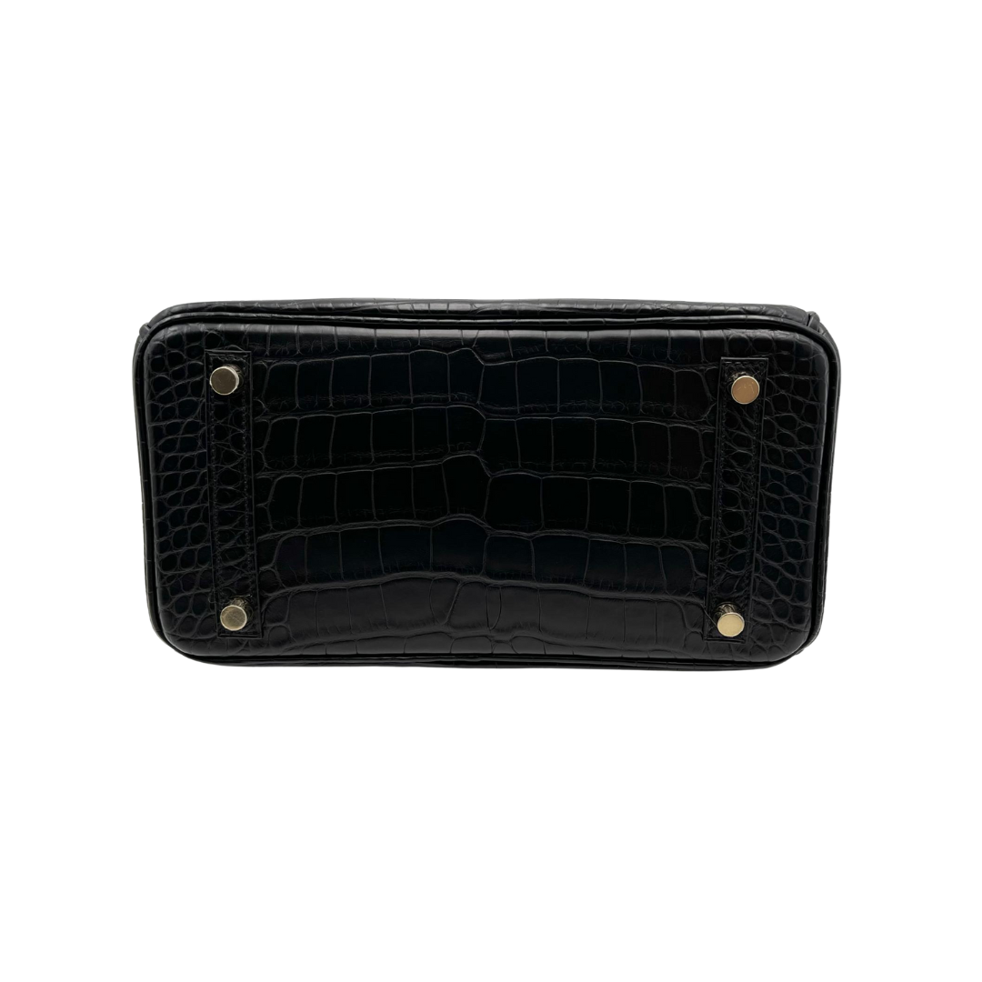 B25 Black matte alligator ghw
