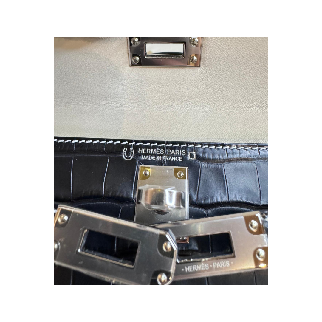 K20 Black matte special order nata stitching verso nata alligator
