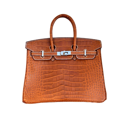 B25 Fauve barenia matte alligator