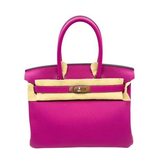 Birkin 30 cm Rose pourpre togo phw