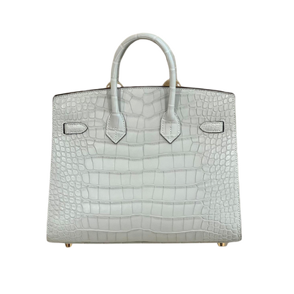 B25 Sellier gris neve ghw matte alligator