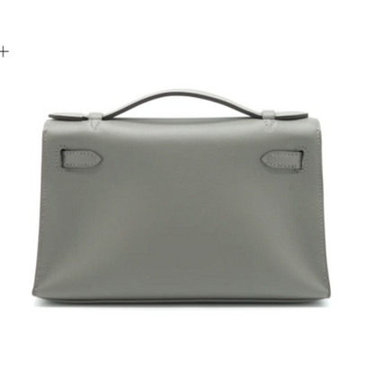 Kelly pochette gris meyer ghw swift