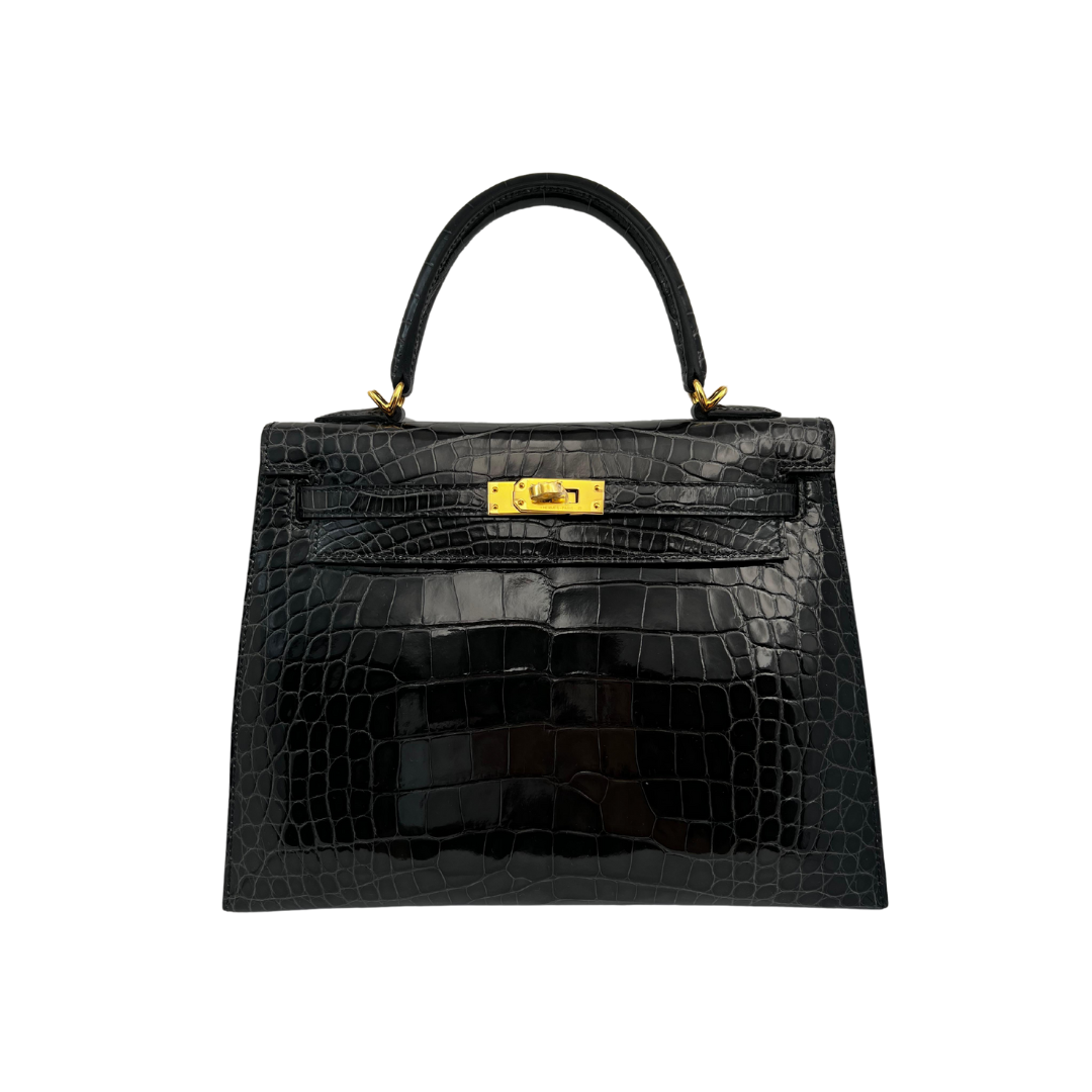 K25 Black lisse alligator ghw