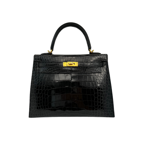 K25 Black lisse alligator ghw
