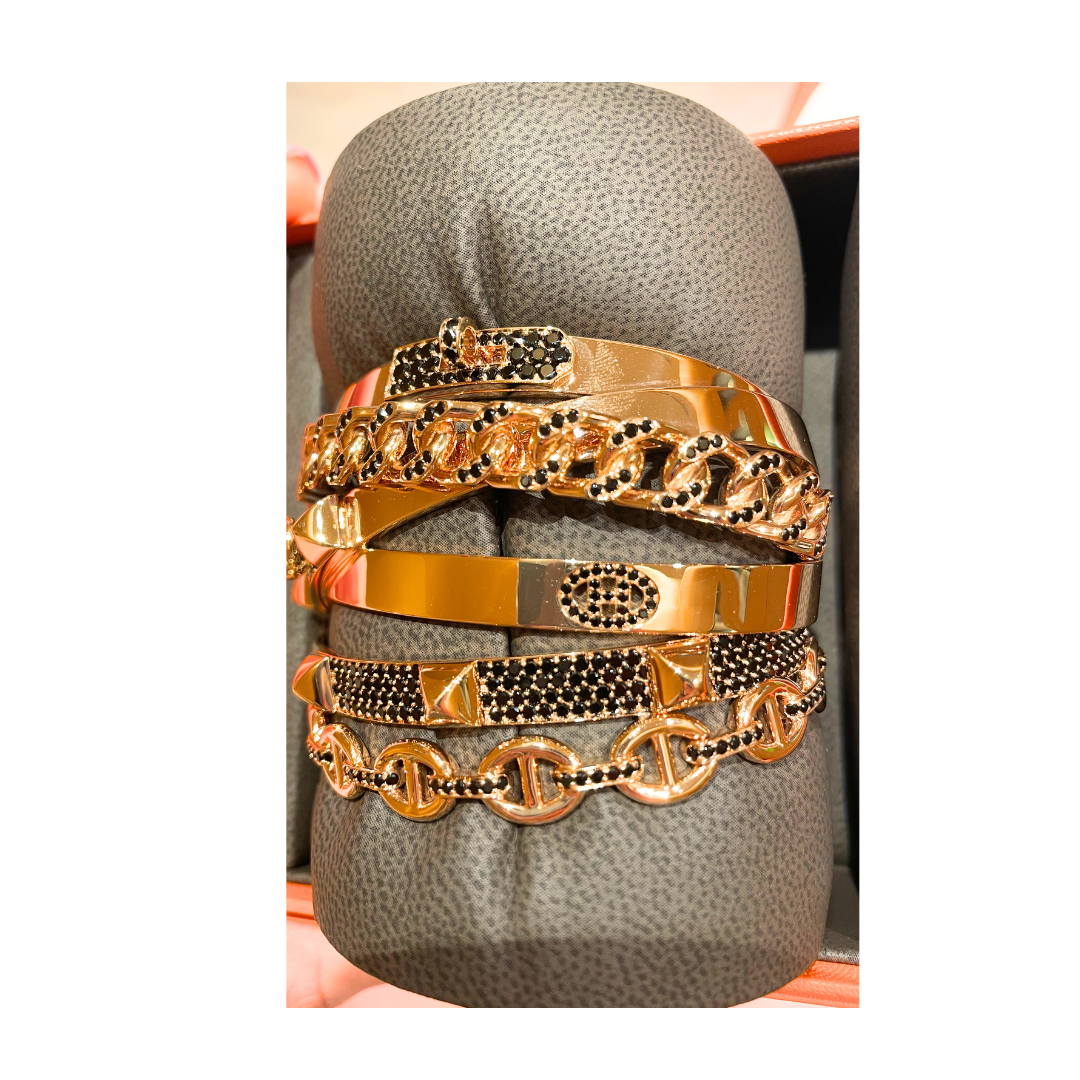 Alchimie Bracelet very large model rose gold diamond