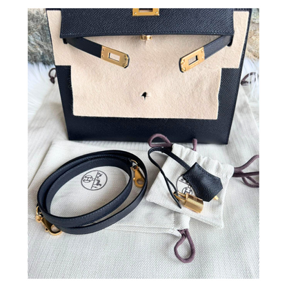 Kelly 25 Black epsom ghw
