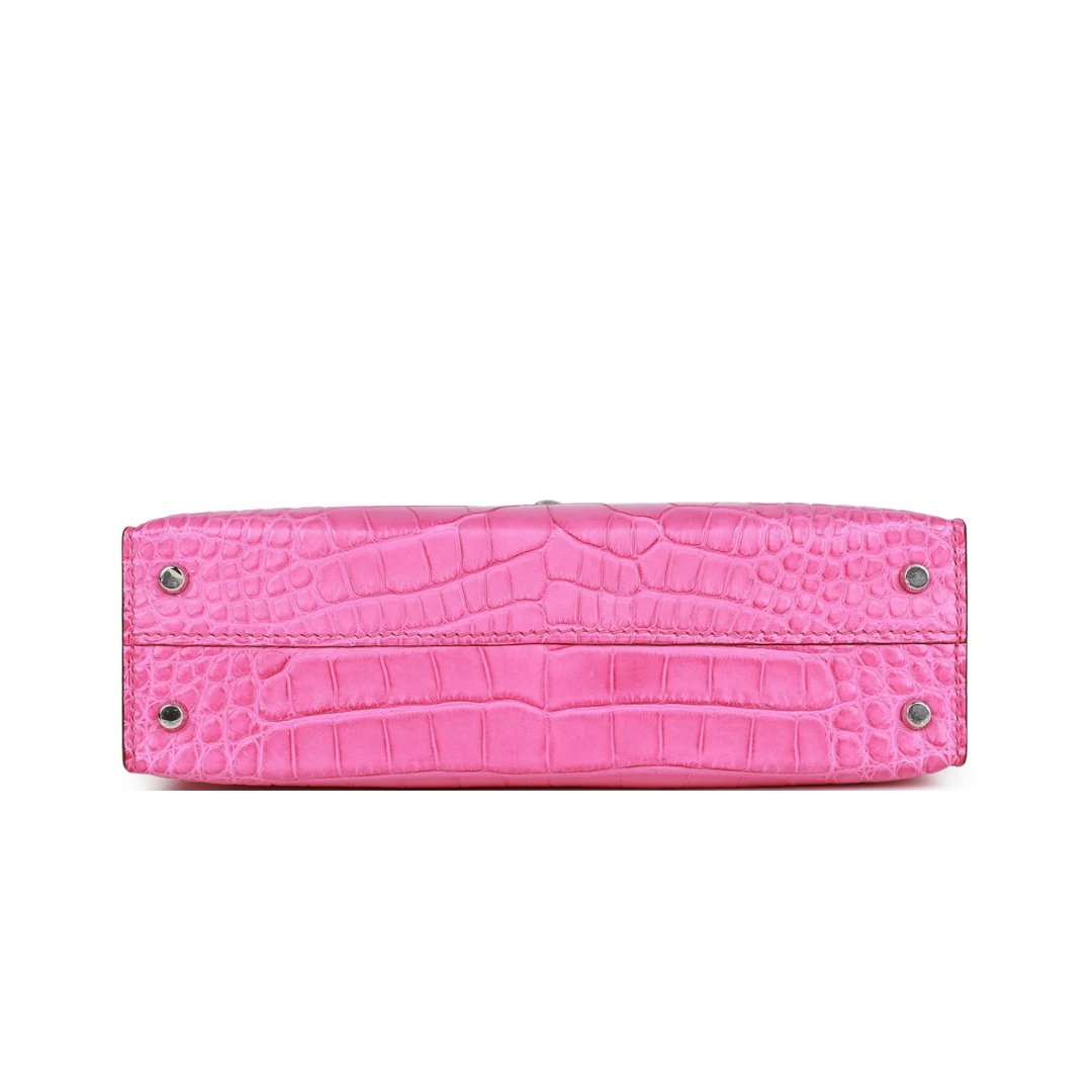 K20 Rose shocking matte alligator phw