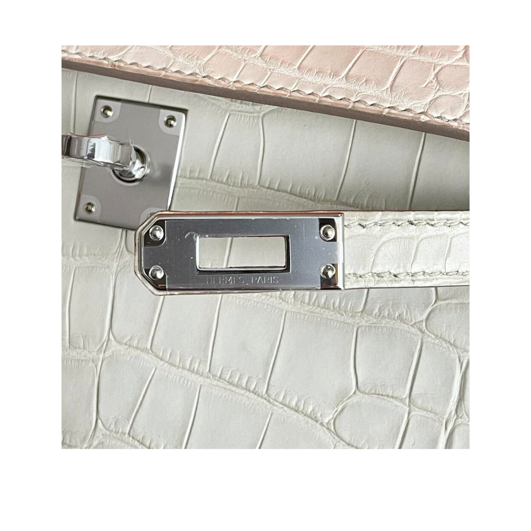 Kelly Pochette beton phw matte alligator