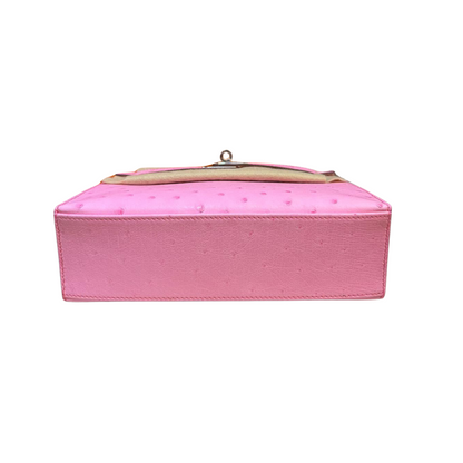Kelly pochette ostrich bublegum phw