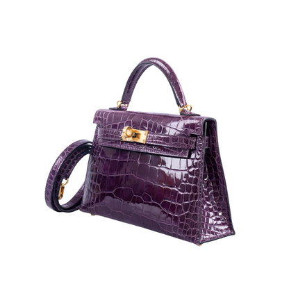 Kelly 20 cassis lisse alligatore ghw