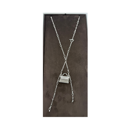 Kelly pendant precieux necklace white gold diamond