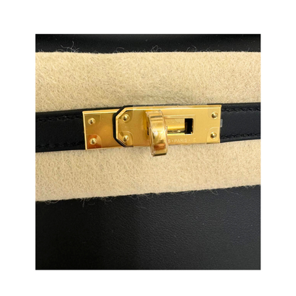 Kelly pochette black swift ghw