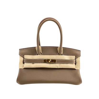 Birkin Shoulder Light Etoupe GHW Evercolor