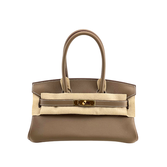 Birkin Shoulder Light Etoupe GHW Evercolor