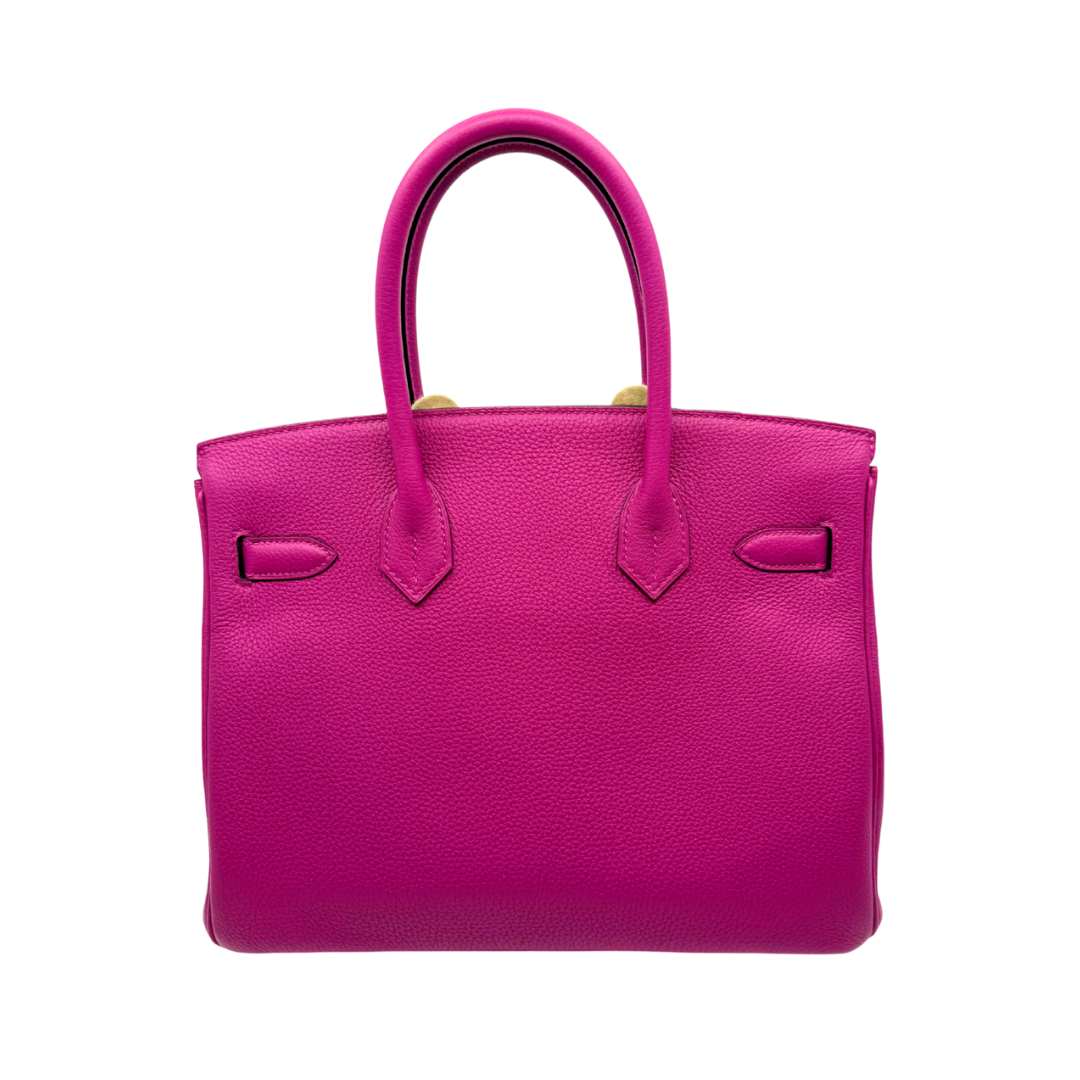 Birkin 30 cm Rose pourpre togo phw