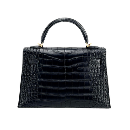 K20 Black matte alligator ghw