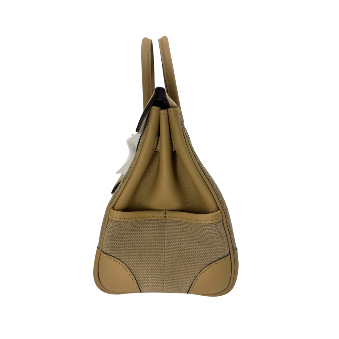 Birkin 25 cargo beige marfaa toile goeland
