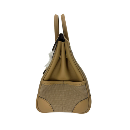 Birkin 25 cargo beige marfaa toile goeland