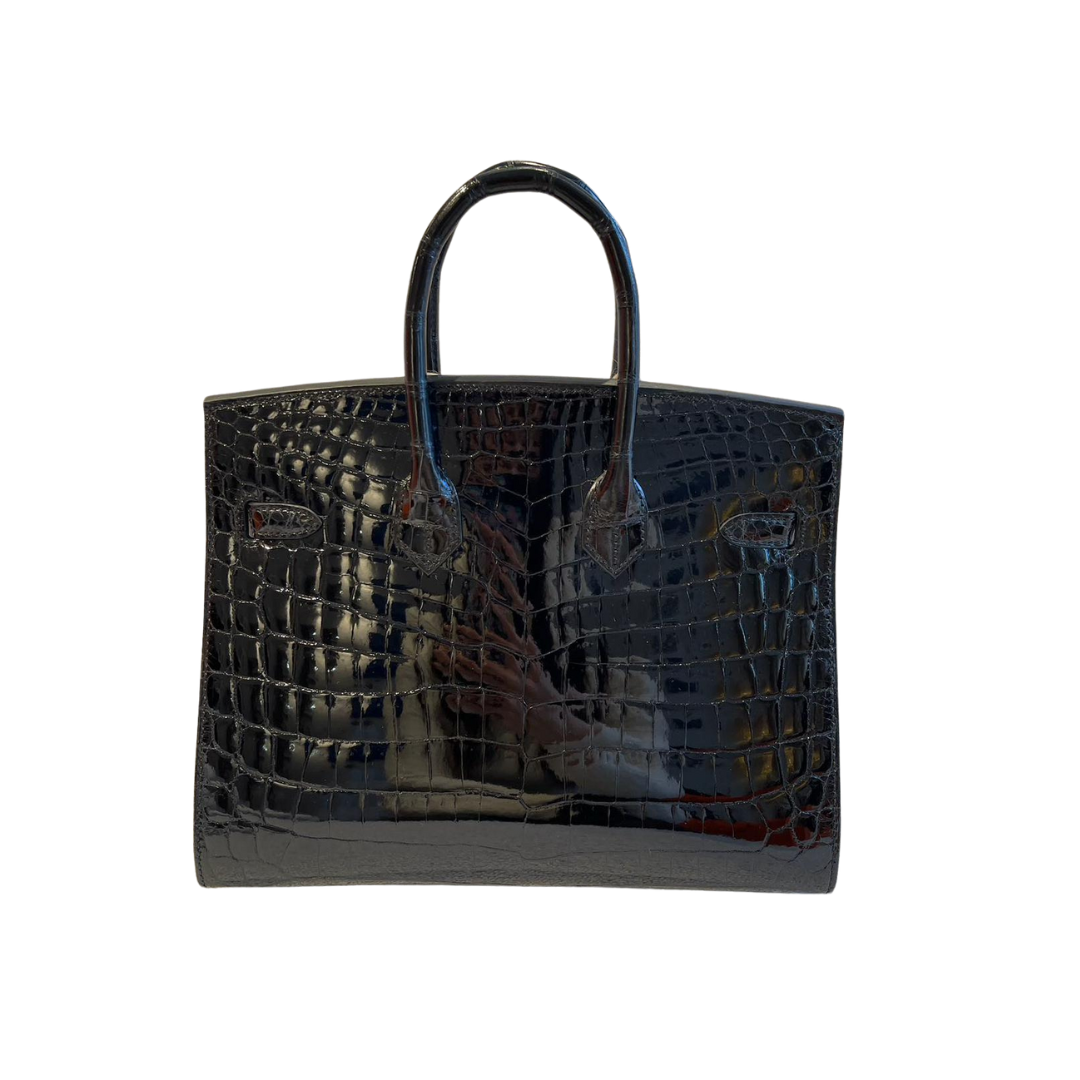 B25 Sellier black phw lisse alligator