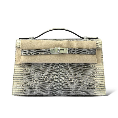 Kelly pochette ombre lizard phw