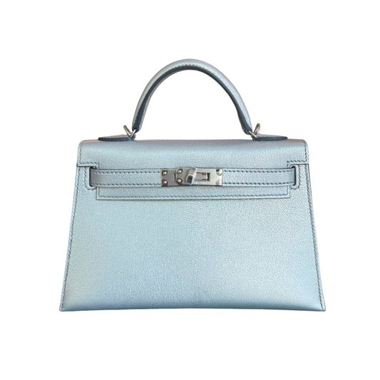 Kelly 20 silver chevre phw