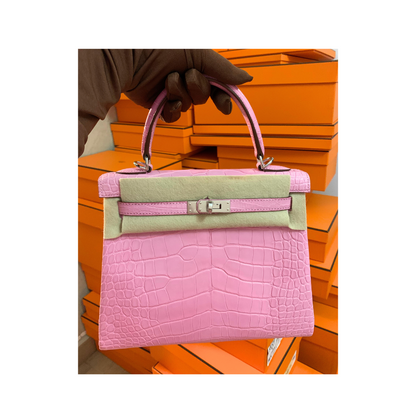 K25 Pink 5P matte alligator phw