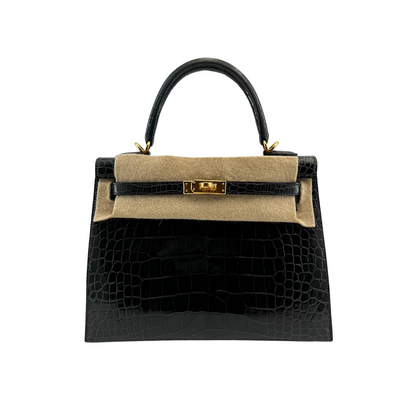 K25 Black lisse alligator ghw