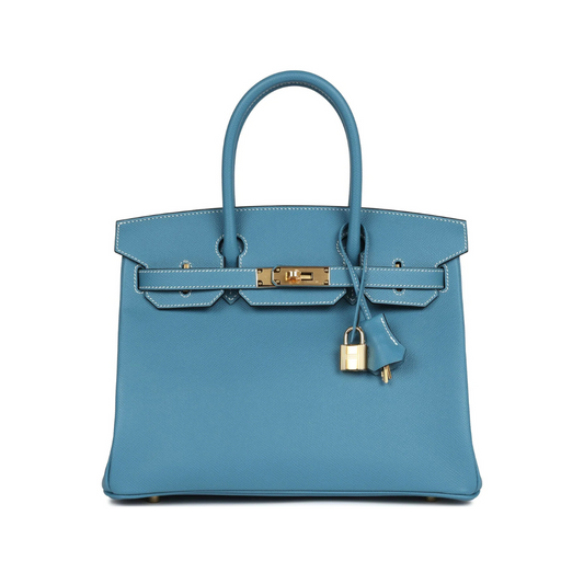 B30 Bleu jeans epsom ghw retourne
