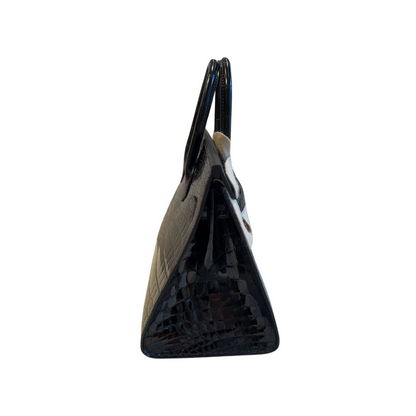 B25 Sellier black phw lisse alligator