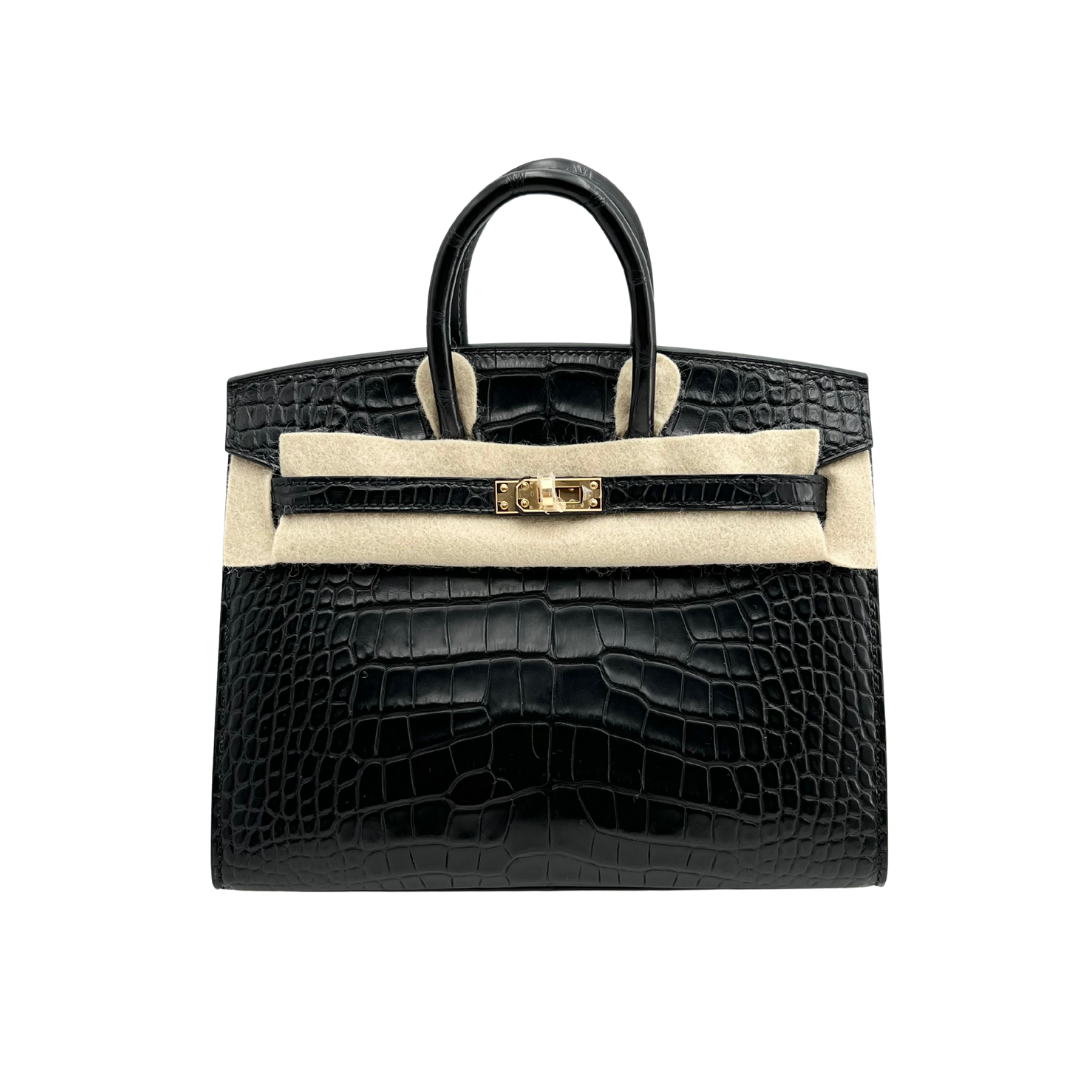 B20 Black matte alligator ghw