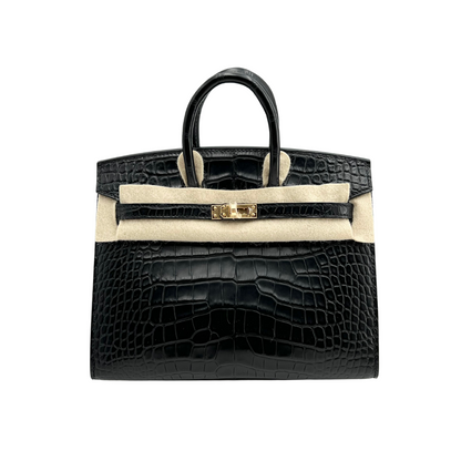 B20 Black matte alligator ghw