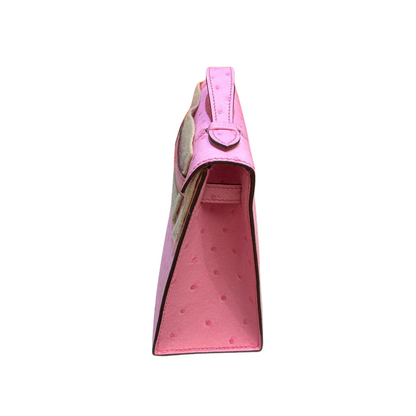 Kelly pochette ostrich bublegum phw