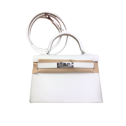 Kelly 20 new white epsom phw