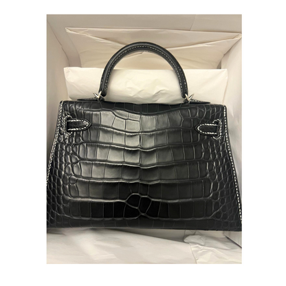 K20 Black matte special order nata stitching verso nata alligator