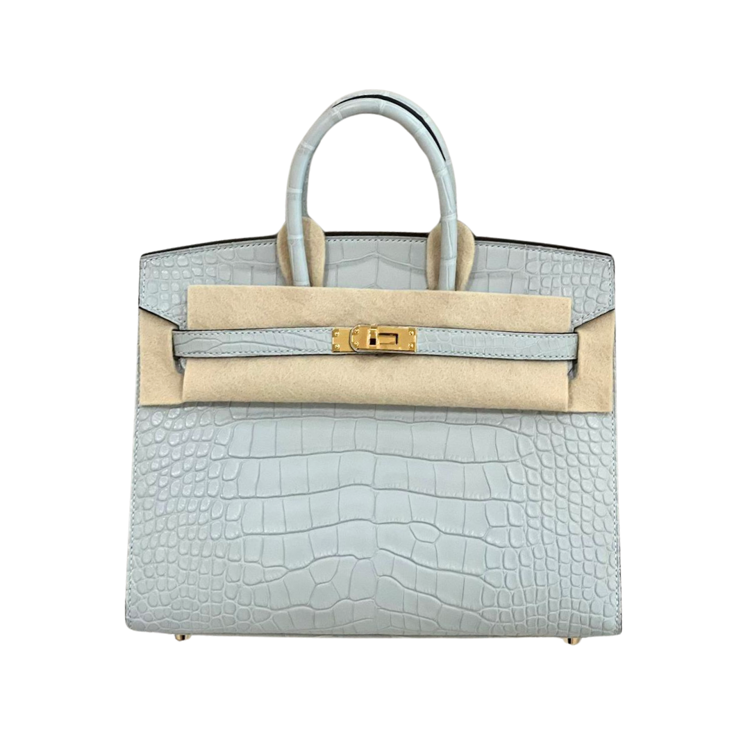 B25 Sellier gris neve ghw matte alligator