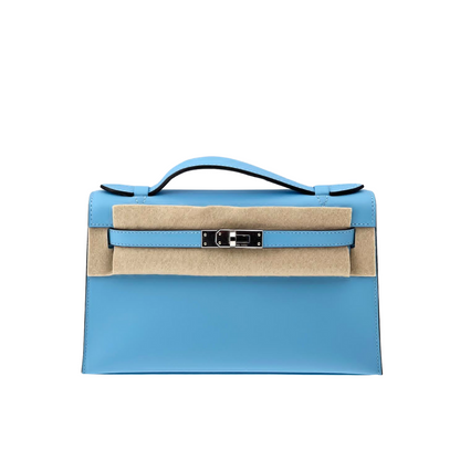 Kelly pochette bleu celeste swift phw