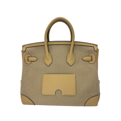 Birkin 25 cargo beige marfaa toile goeland