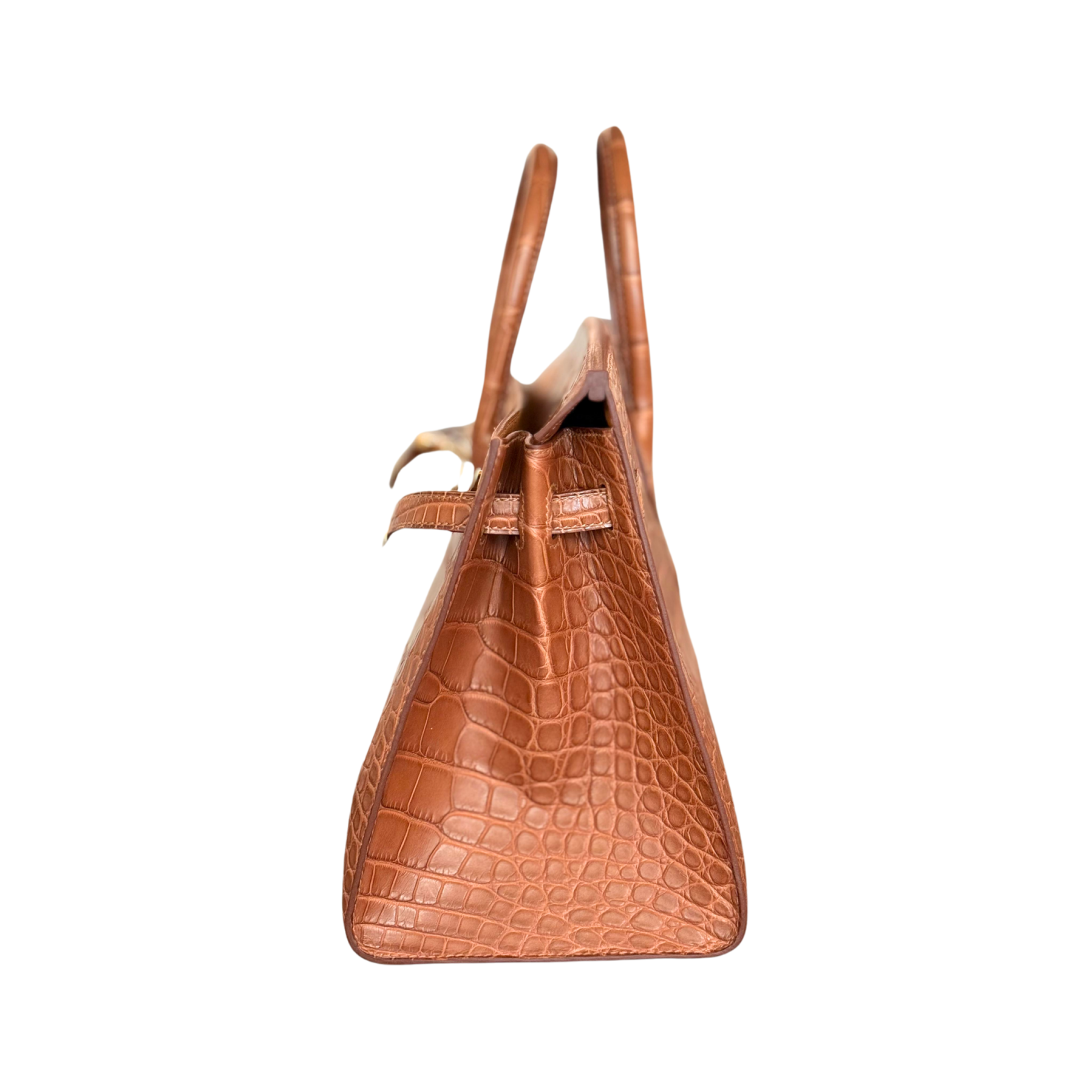 B25 Sellier gold ghw matte alligator