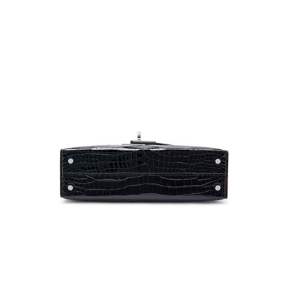 K20 Black lisse porosus diamond hardware