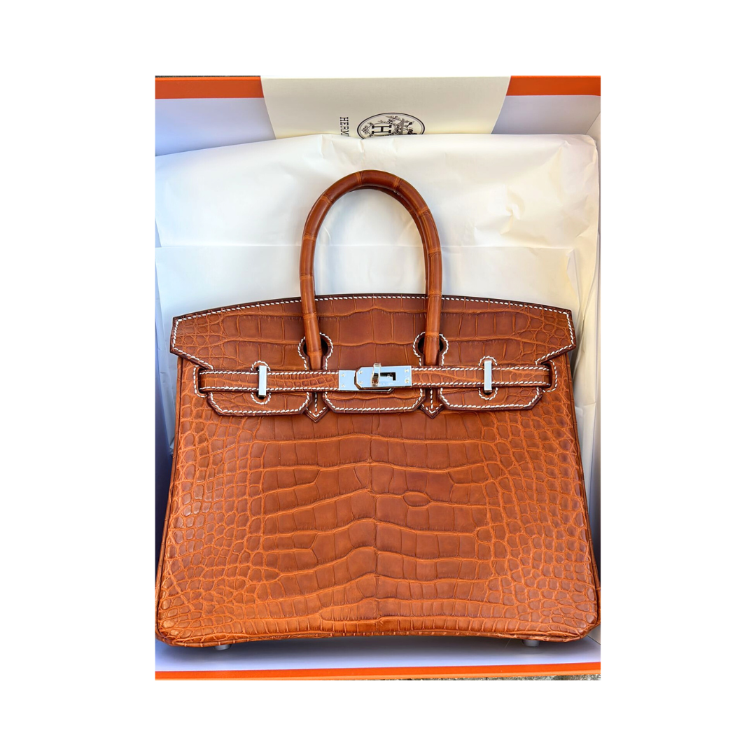 B25 Fauve barenia matte alligator