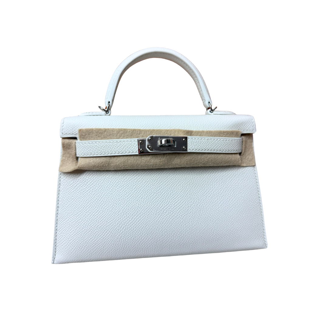 Kelly 20 new white epsom phw