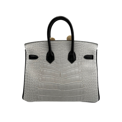 B25 Special order black gris perle matte alligator phw