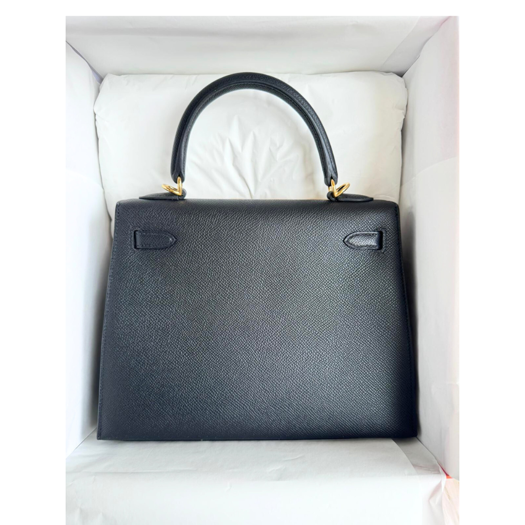 Kelly 25 Black epsom ghw
