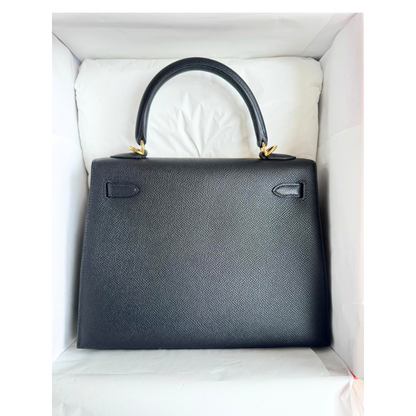 Kelly 25 Black epsom ghw